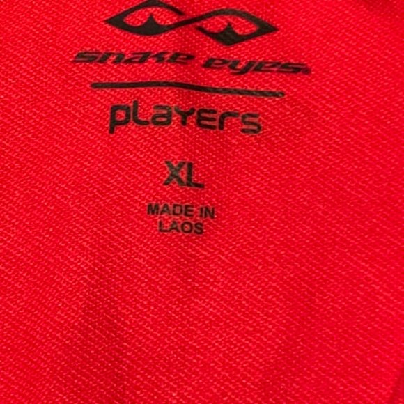 Men's Size XL Snake Eyes Players Dark Orange 1/4 Zip Long Sleeve Activewear Top - Picture 4 of 7